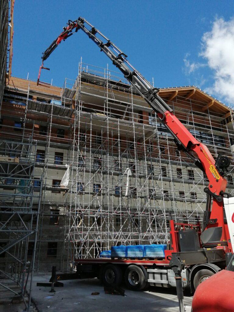 Groupe Vincent travaux façade grue
