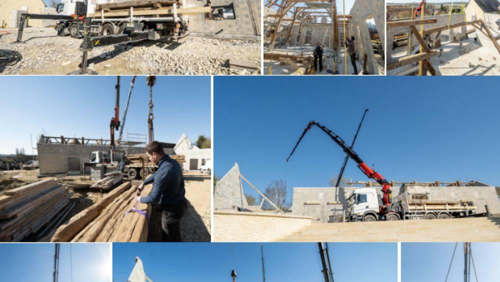 Les grues Palfinger pour les Charpentes de Bray