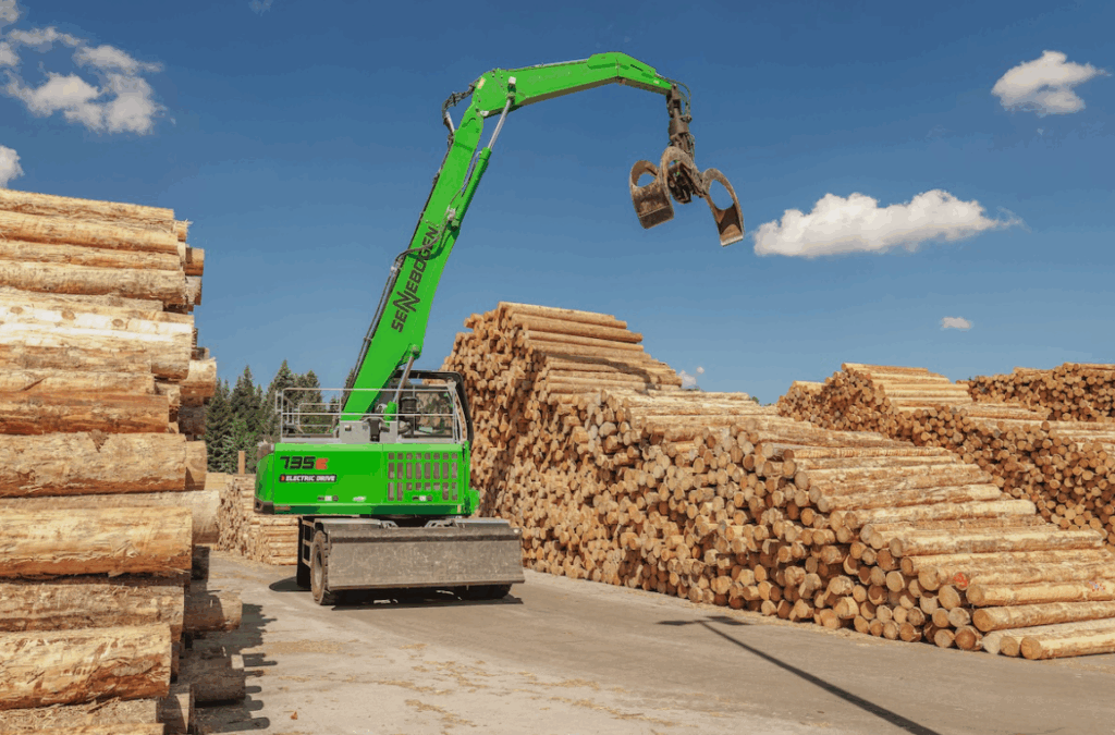La Scierie Chauvin Passe à L’hybride Avec Sennebogen